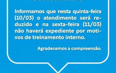 Atenção: Instituto de Previdência de Maranguape terá alteração no expediente da próxima quinta e sexta-feira, 10 e 11 de Março